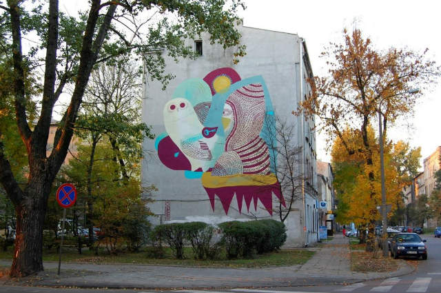 Graffiti art in Lodz, Polond