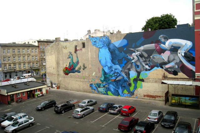 Graffiti art in Lodz, Polond Graffiti art in Lodz, Polond