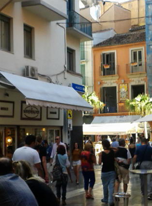 Street in Malaga, Spain