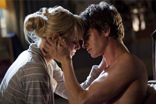 Andrew Garfield and Emma Stone in The Amazing Spider Man