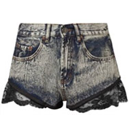 Lace denim shorts - Bitching and Junkfood