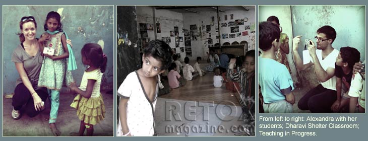 Alexandra and Mumbai Dharavi shelter kids