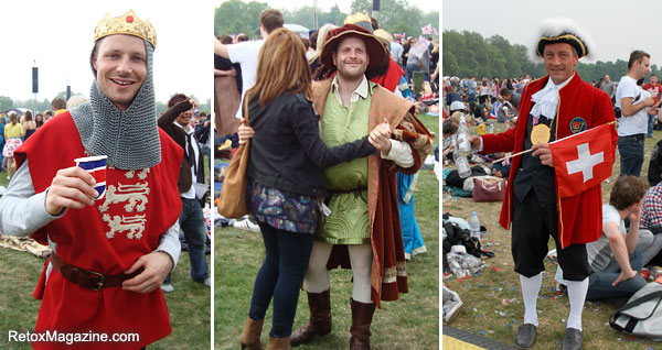 The Royal Wedding celebration in London Hyde Park – period costumes
