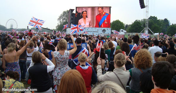 The Royal Wedding celebration in London Hyde Park – crowd