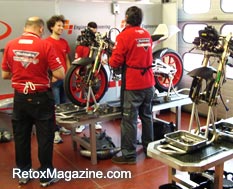 Mahindra Racing Team at Mahindra pit garage - Mugello Circuit, Italian Championship