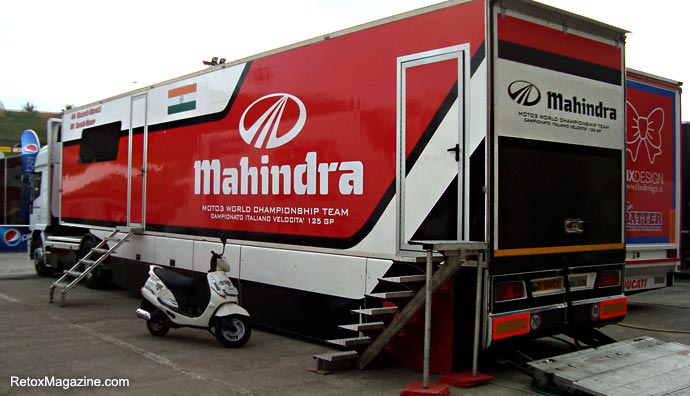 Mahindra Racing tour trailer truck - Mugello Circuit