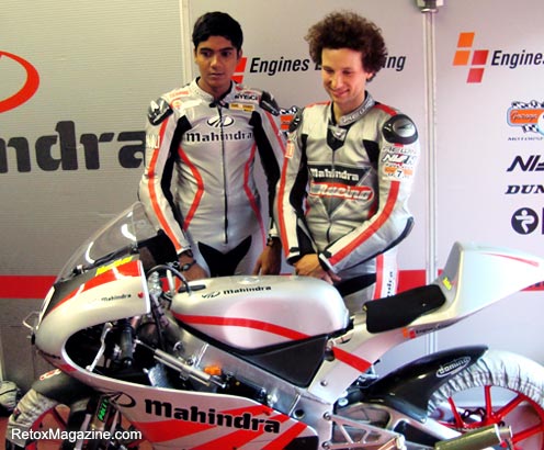 Mahindra Racing riders Sarath Kumar and Riccardo Moretti