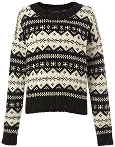 Black and white Christmas jumper at French Connection