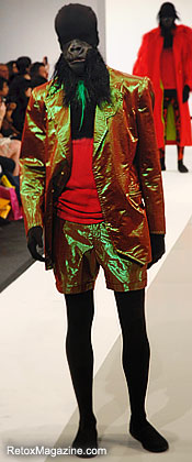 James Pilcher from University of Salford presents collection at Graduate Fashion Week GFW 2011