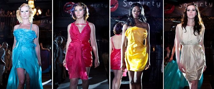 Dresses from fashion designer Jatin Varma's collection Gelato presented at Pacha
