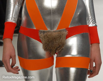 Furry Merkin by Fashion Icon Pam Hogg - AW12 Collection, Vauxhall Fashion Scout, London Fashion Week