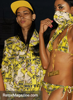 Bol$hie SS12 collection 'Romantic Poverty' features religious symbols.