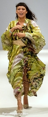 Fashion designer Carlotta Actis Barone on catwalk, Vauxhall Fashion Scout, London Fashion Week SS12