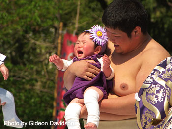 Nakizumo baby crying festival, Japan