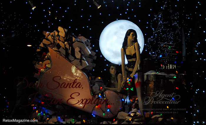 Selfridges Christmas Window - sleigh and presents