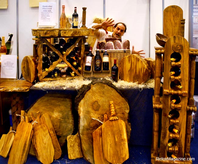 The France Show - wine racks and chopping boards