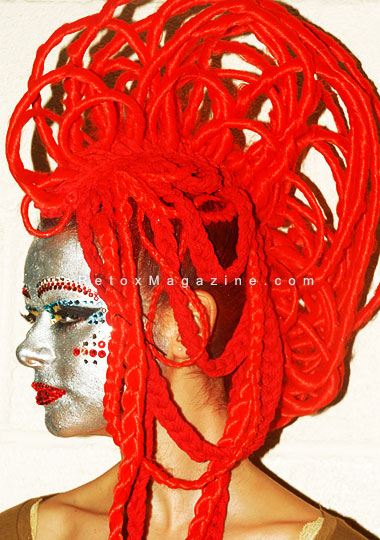 London Alternative Hair Show 2011 themed Illusion - backstage image10