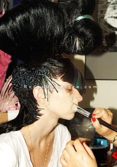 London Alternative Hair Show 2011 themed Illusion - backstage image5