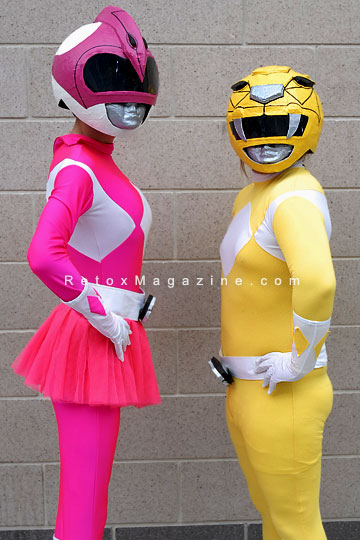 Cosplay - London Comic Con, MCM Expo – Yellow and Pink Power Rangers, Power Rangers