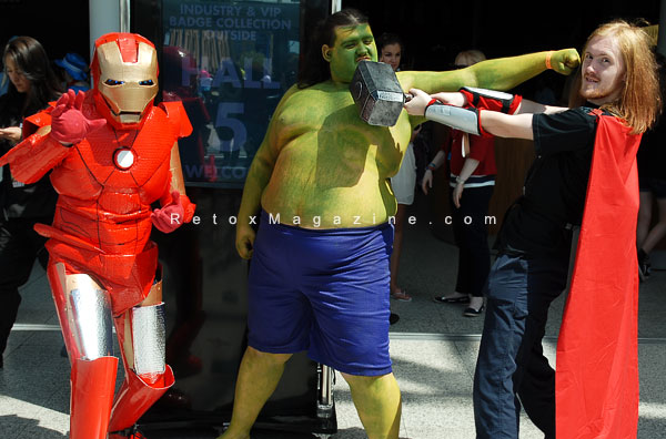 Cosplay - London Comic Con, MCM Expo – Iron Man, Thor, Hulk from Avengers 
