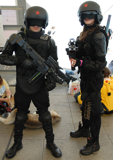 Cosplay - London Comic Con, MCM Expo – Trooper 1 and Trooper 2 from Starship Troopers