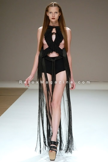 LFW SS12 Blow Presents - fashion designer Eleanor Amoroso outfit 2