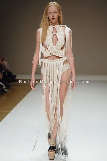 LFW SS12 Blow Presents - fashion designer Eleanor Amoroso outfit 7