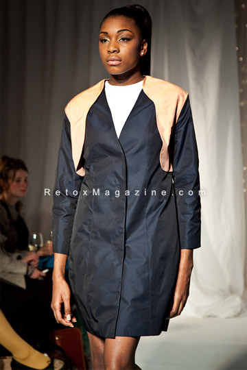 London Fashion Week SS12. LGN Events present 'LGN Young Designers' - fashion designer Jin Jooma presents collection. Catwalk image 3.