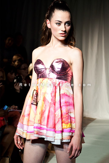 London Fashion Week SS12. LGN Events present 'LGN Young Designers' - collection by Obscure Couture. Catwalk image 4.