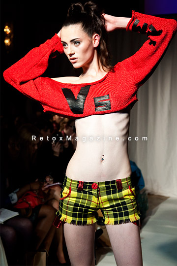 London Fashion Week SS12. LGN Events present 'LGN Young Designers' - collection by Obscure Couture. Catwalk image 6.