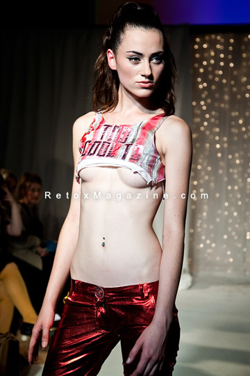 London Fashion Week SS12. LGN Events present 'LGN Young Designers' - collection by Obscure Couture. Catwalk image 7.