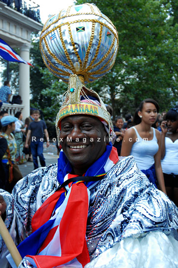 Notting Hill Carnival 2012 in London - portrait of reveller, image 16