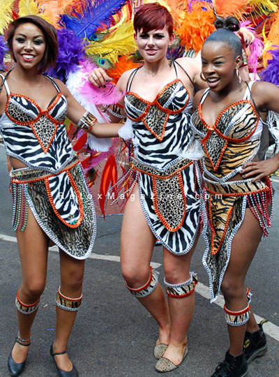 Notting Hill Carnival 2012 in London - portrait of reveller, image 26