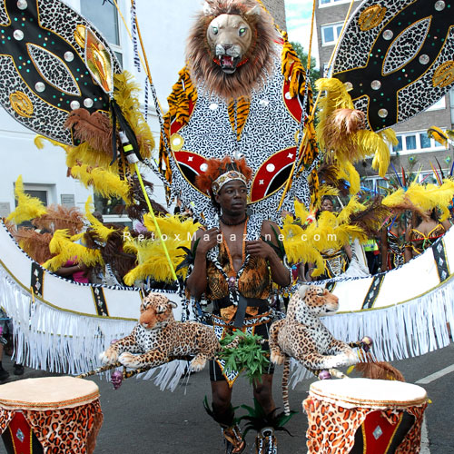 Notting Hill Carnival 2012 in London - portrait of reveller, image 31