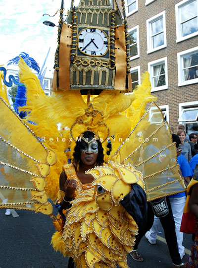 Notting Hill Carnival 2012 in London - portrait of reveller, image 34