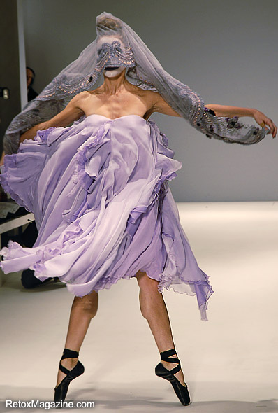 LFW - Ziad Ghanem AW11, catwalk show, model Balerina Helen Craford