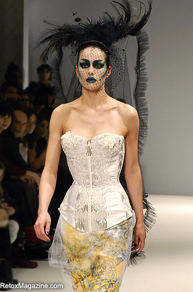 LFW - Ziad Ghanem AW11, catwalk model Helen Balter