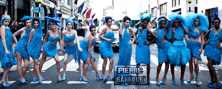 Pierre Garroudi flash mob 2 outdoor fashion show, image 10