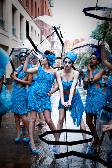 Pierre Garroudi flash mob 2 outdoor fashion show, image 3