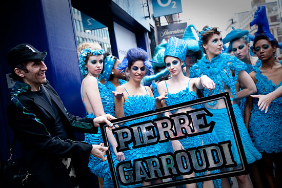 Pierre Garroudi flash mob 2 outdoor fashion show, image 9