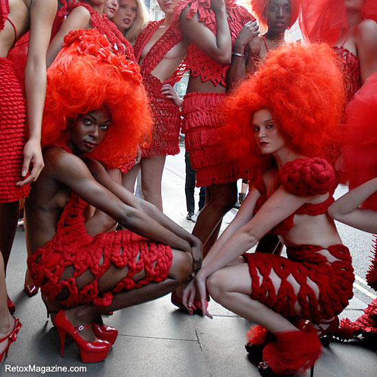 Pierre Garroudi flash mob fashion show in Central London, image 10