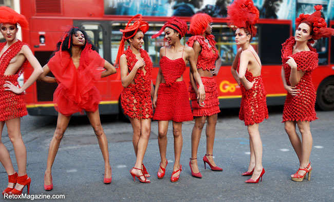 Pierre Garroudi flash mob fashion show in Central London, image 13