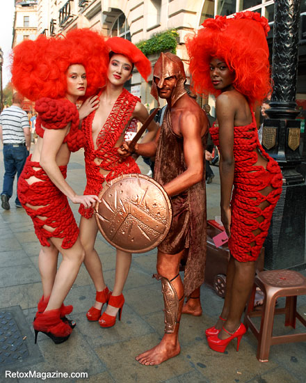 Pierre Garroudi flash mob fashion show in Central London, image 14