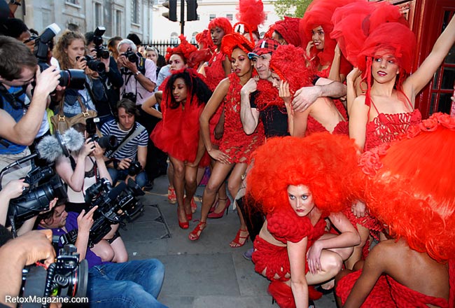 Pierre Garroudi flash mob fashion show in Central London, image 15