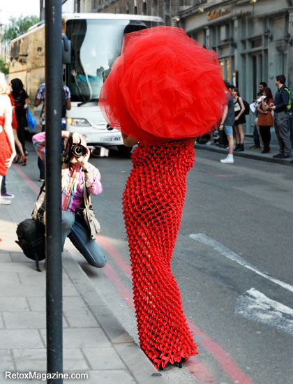 Pierre Garroudi flash mob fashion show in Central London, image 2