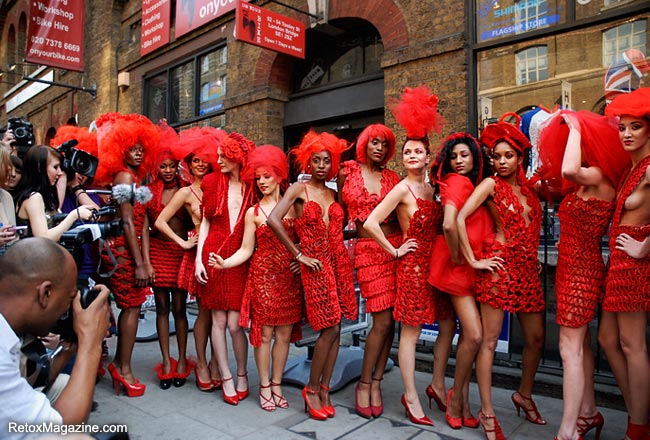 Pierre Garroudi flash mob fashion show in Central London, image 5