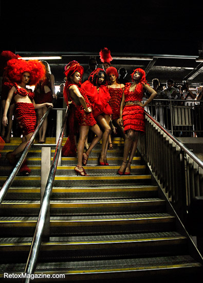 Pierre Garroudi flash mob fashion show in Central London, image 6