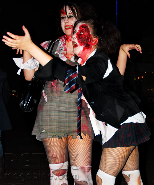 Zombie girls - Halloween zombie walk in London, photo 18